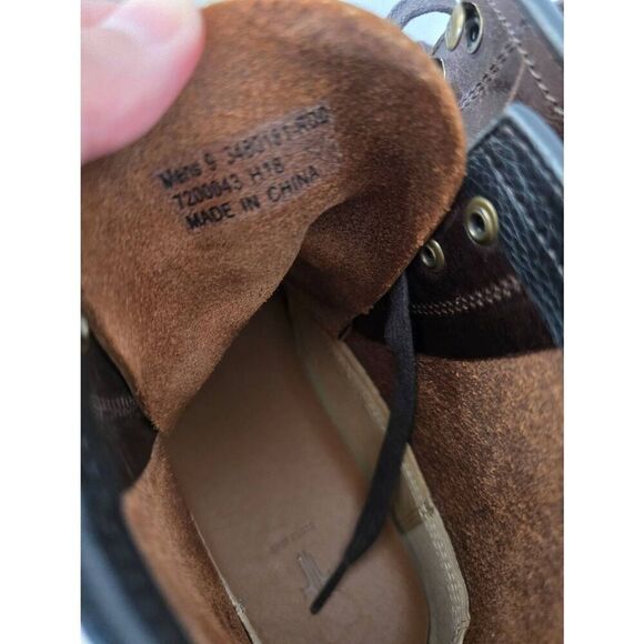 Frye Pine Lug Black Leather Workboot Mens 9 - Picture 9 of 12